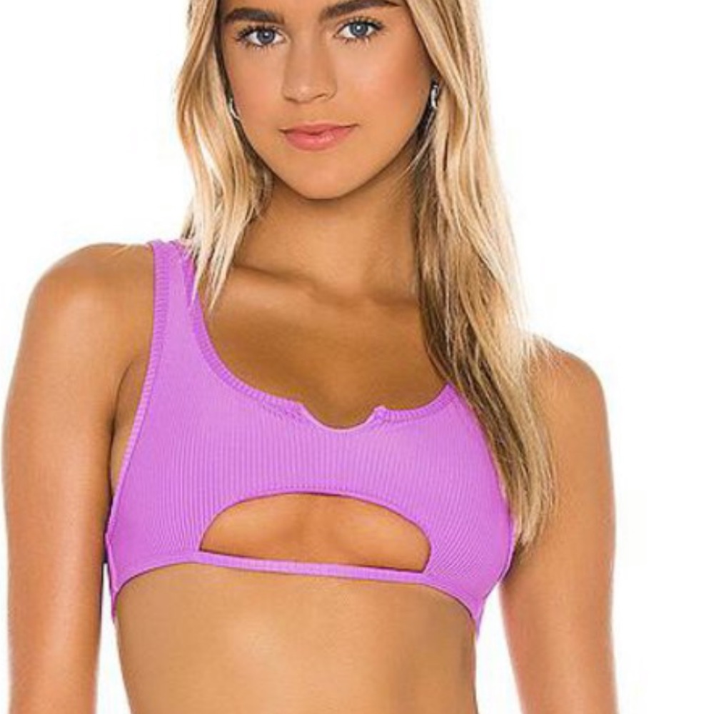 Frankies bikinis coke ribbed bikini top